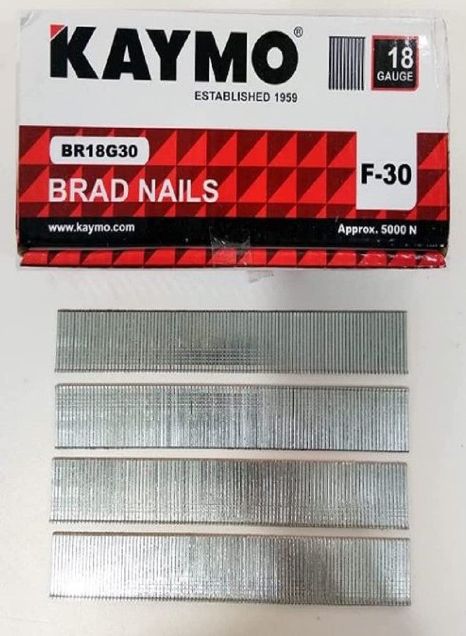 Kaymo F-Series 18G Brad Nails 30 mm - 5000 Nails | Heavy-Duty Steel Fasteners for Woodwork, Modular Kitchens, MDF, Canvas Art, Construction | High Precision | Compatible with Kaymo Brad Nailers - Image 5